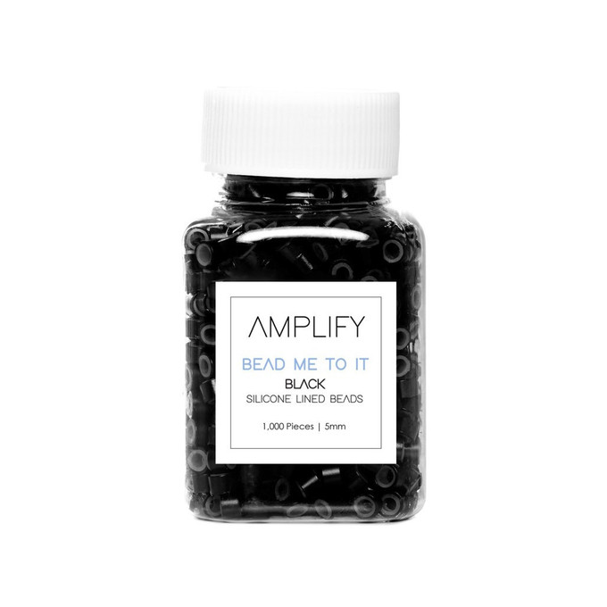 Amplify Bead Me To It  - Black 5mm Silcone lined Beads 