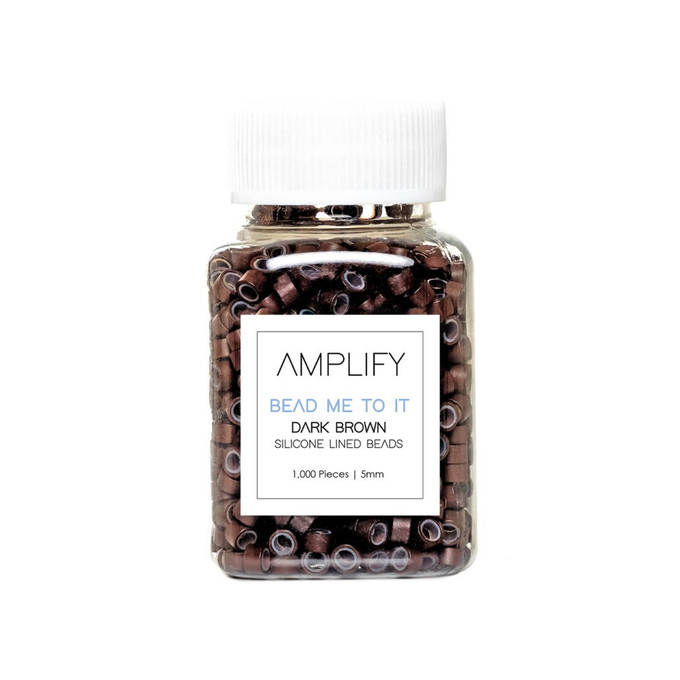 Amplify Bead Me To It  - Dark Brown 5mm Silcone lined Beads 