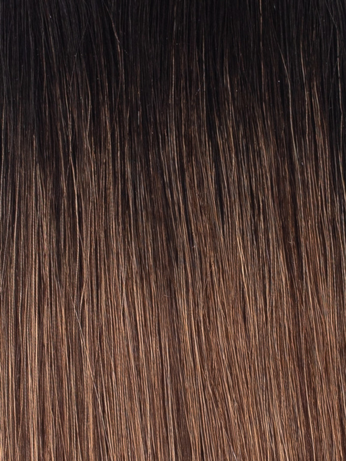  Bellami Flex Weft Off Black/Mocha Creme #1B/2/6 Rooted 