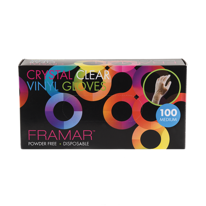 Framar Crystal Clear Vinyl Gloves